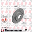 Zimmermann Sport-Bremsscheiben + Bremsbeläge VA+HA Opel Astra G Cabrio Caravan CC Coupe 2,0 16V + OPC
