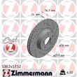 Zimmermann Sportbremsscheiben + Bremsbeläge vorne Subaru Forester Impreza Legacy 1,6 2,0 2,5