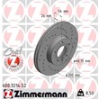 Zimmermann Sport-Bremsscheiben + Bremsbeläge vorne VW T4 Transporter Bus Kasten Pritsche PR 1LB 16