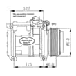 NRF Klimakompressor Mazda 3 6 Cx-7
