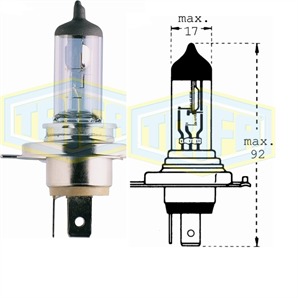 Auto-Lampe 12V 100W H4 BV