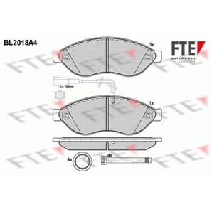 FTE Bremsbeläge vorne Citroen Jumper Fiat Ducato Peugeot Boxer