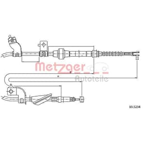 Metzger Handbremsseil Rover 400