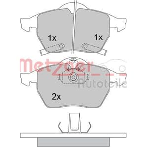 Metzger Bremsbeläge vorne Opel Astra Zafira 9-3 9-5 900