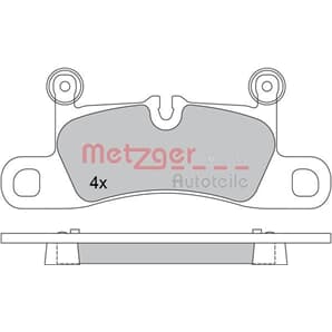 Metzger Bremsbeläge hinten Porsche Cayenne VW Touareg