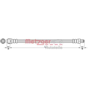 Metzger Bremsschlauch hinten Mercedes Gl-Klasse M-Klasse