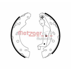Metzger Bremsbacken hinten Smart Cabrio City-Coupe Fortwo Roadster
