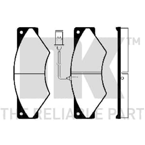 NK Bremsbeläge vorne Iveco Daily