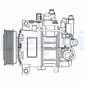 Delphi Klimakompressor Audi A4 A5 A6 Q5