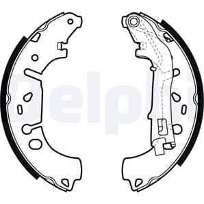 Delphi Bremsbacken hinten Fiat Grande Linea Punto