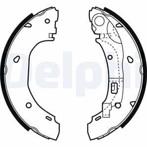 Delphi Bremsbacken hinten Citroen Jumper Fiat Ducato Peugeot Boxer