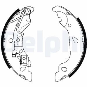 Delphi Bremsbacken hinten Fiat Punto