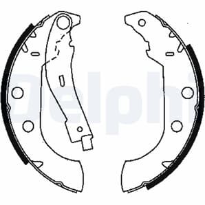 Delphi Bremsbacken hinten Citroen Xsara Zx Peugeot 306