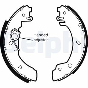 Delphi Bremsbacken hinten Ford Courier Fiesta