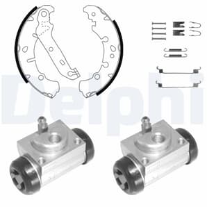 Delphi Bremsbacken vormontiert hinten Ford Fiesta Fusion Ka Puma