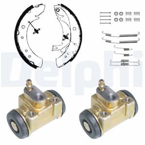 Delphi Bremsbacken vormontiert hinten Citroen Jumper Fiat Ducato Peugeot Boxer