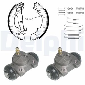 Delphi Bremsbacken vormontiert hinten Renault 21