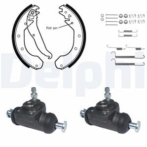 Delphi Bremsbacken vormontiert hinten Opel Combo