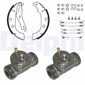 Delphi Bremsbacken vormontiert hinten Citroen Xsara Peugeot 306