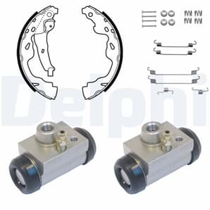 Delphi Bremsbacken vormontiert hinten Suzuki Swift Toyota Yaris