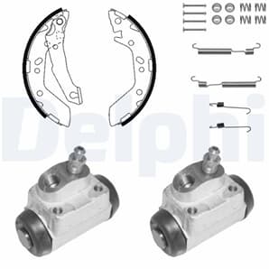 Delphi Bremsbacken vormontiert hinten Hyundai Accent