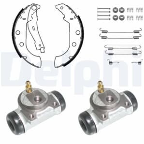 Delphi Bremsbacken vormontiert hinten Citroen Xsara Peugeot 306