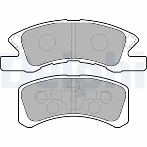 Delphi Bremsbeläge vorne Daihatsu Cuore Trevis Mitsubishi Attrage Space