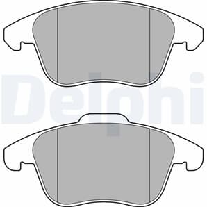 Delphi Bremsbeläge vorne Citroen C4 DS Ds Peugeot 2008 208 3008