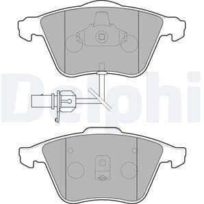 Delphi Bremsbeläge vorne Audi Seat Skoda VW