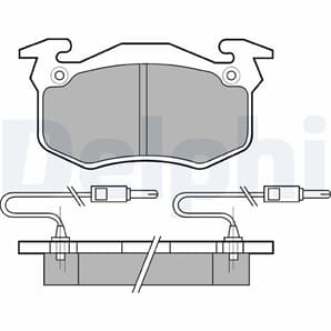 Delphi Bremsbeläge vorne Citroen C15 Peugeot 205 309