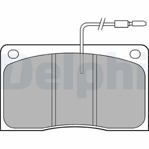 Delphi Bremsbeläge vorne Renault Master