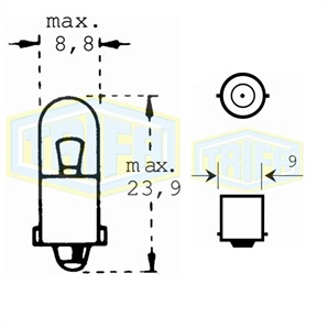 Auto-Lampe 24V 2W
