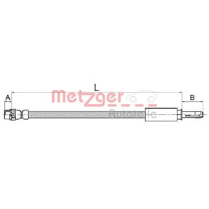 Metzger Bremsschlauch hinten BMW E81 E87 F20 F21 E88 E82 E90 E93 E92