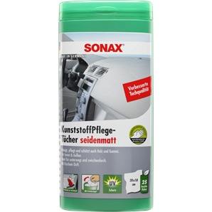 SONAX KunststoffPflegeTücher seidenmatt Box 25 St.