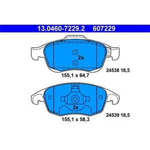 ATE Bremsbeläge vorne Citroen C4 Picasso Peugeot Partner