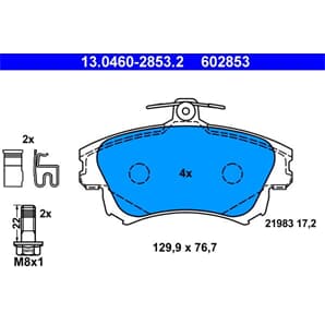 ATE Bremsbeläge vorne Mitsubishi Carisma Volvo S40 V40