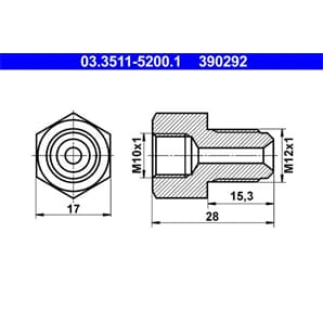 ATE Adapter für Bremsleitung ATE Adapter für Bremsleitung 03.3511-5200.1