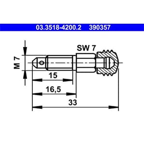 ATE Entlüfterschraube/-ventil ATE Entlüfterschraube/-ventil 03.3518-4200.2