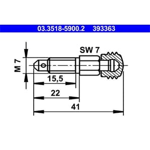 ATE Entlüfterschraube/-ventil ATE Entlüfterschraube/-ventil 03.3518-5900.2