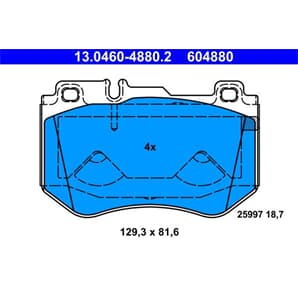 ATE Bremsbeläge vorne Mercedes C-Klasse W205