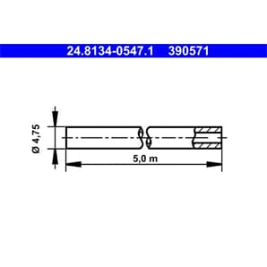 Universal Bremsleitung ATE 5 Meter 4,75mm