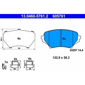 ATE Bremsbeläge vorne Mazda MX-5 III NC 1.8 2.0