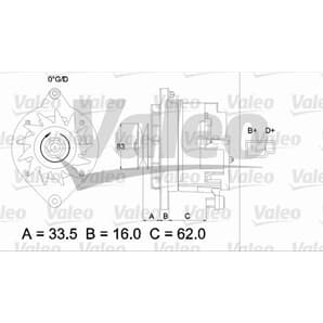 Valeo Generator Fiat 127 128 Volvo 66