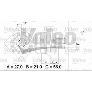 Valeo Generator Volvo 850 C30 S40 S70 V40 V70