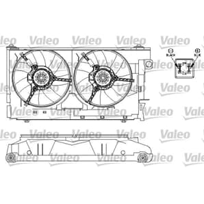 Valeo Motor für Kühlerlüfter Citroen Zx Peugeot 306