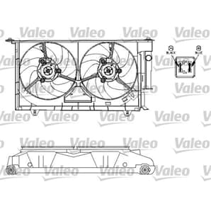 Valeo Motor für Kühlerlüfter Citroen Berlingo Peugeot Partner