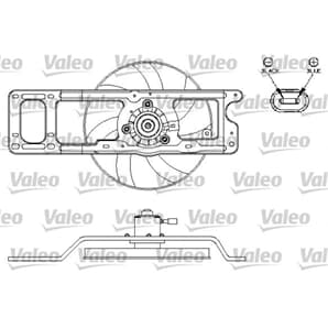 Valeo Motor für Kühlerlüfter Renault Clio Kangoo Thalia