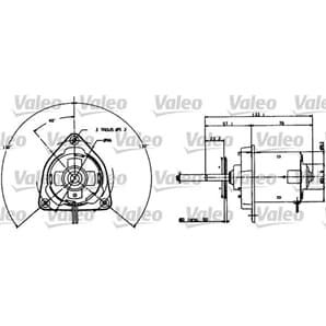 Valeo Motor für Kühlerlüfter Renault 11 18 19 21 25 4 9 Clio Master Rapid Super