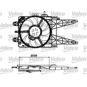 Valeo Motor für Kühlerlüfter Fiat Punto
