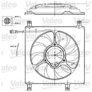 Valeo Motor für Kühlerlüfter Opel Agila